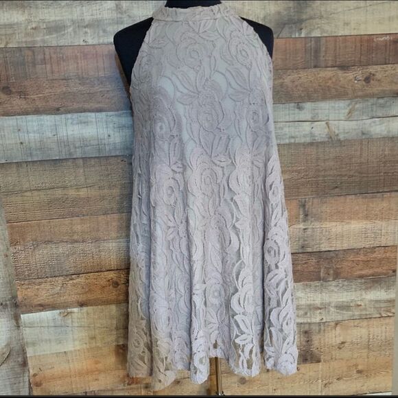 Altar’d State beige lace A-line dress, size small - Picture 4 of 7
